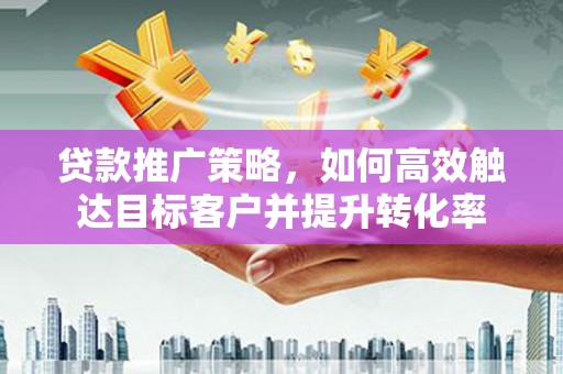 河西贷款推广策略，如何高效触达目标客户并提升转化率