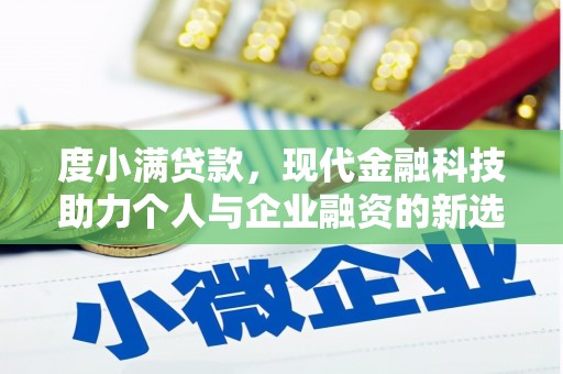 河西度小满贷款，现代金融科技助力个人与企业融资的新选择