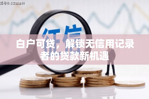 河西白户可贷，解锁无信用记录者的贷款新机遇