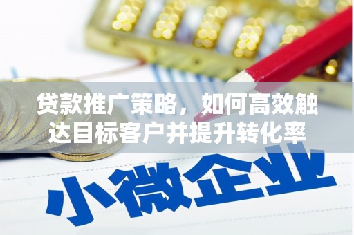 河西贷款推广策略，如何高效触达目标客户并提升转化率