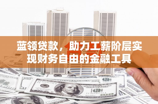 河西蓝领贷款，助力工薪阶层实现财务自由的金融工具