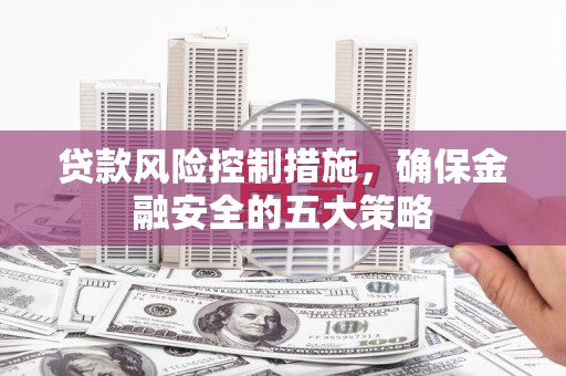 河西贷款风险控制措施，确保金融安全的五大策略