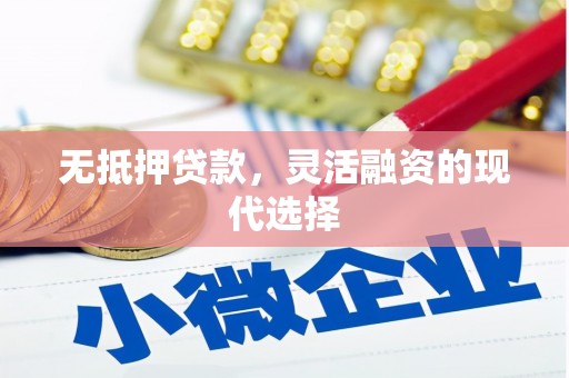 河西无抵押贷款，灵活融资的现代选择