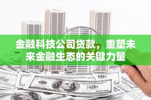 河西金融科技公司贷款，重塑未来金融生态的关键力量
