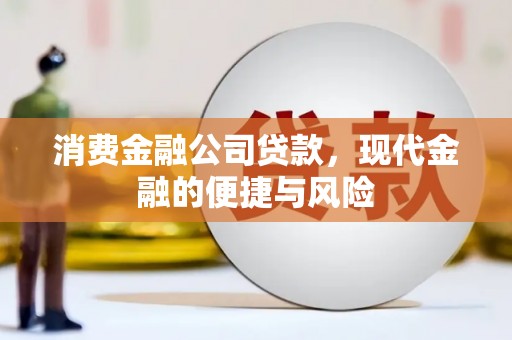 河西消费金融公司贷款，现代金融的便捷与风险