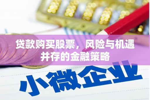 河西贷款购买股票，风险与机遇并存的金融策略